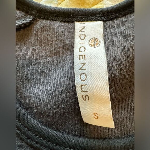 Indigenous Soft Fleece 100% Cotton Long Sleeve Warm Top Gray Size Small - Picture 7 of 8